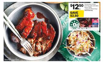 Woolworths Woolworths cook pork shoulder with bbq sauce offer