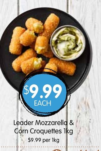 Spudshed Leader Mozzarella & Corn Croquettes 1kg offer