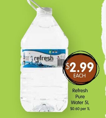 Spudshed Refresh Pure Water 5L offer