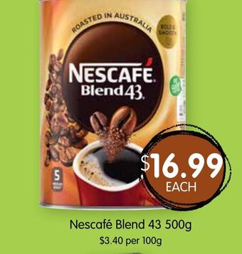 Spudshed Nescafé Blend 43 500g offer