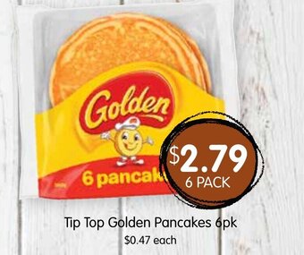 Spudshed Tip Top Golden Pancakes 6pk offer