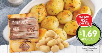 Spudshed Washed Potatoes 4kg offer