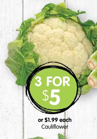 Spudshed Cauliflower offer