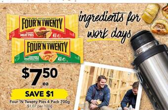 Drakes Four 'n twenty pies offer