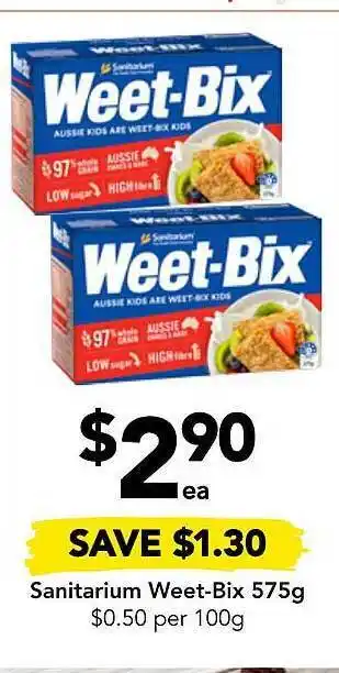 Drakes Sanitarium weet-bix offer