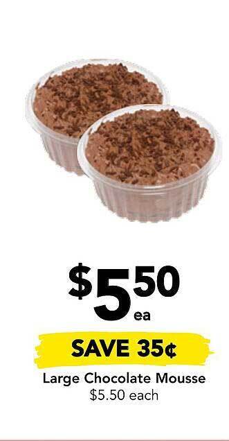 Large chocolate mousse