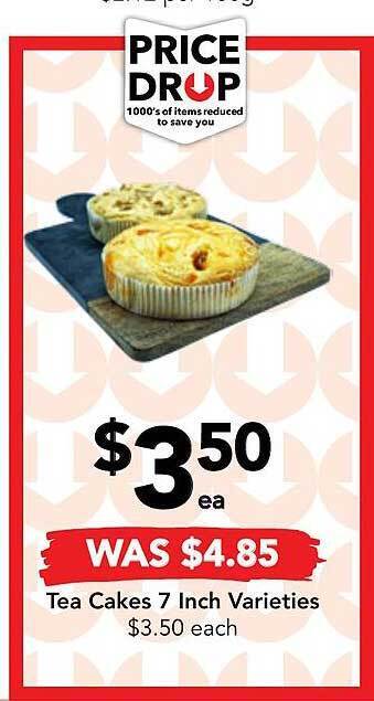 Drakes Tea cakes 7 inch varieties offer