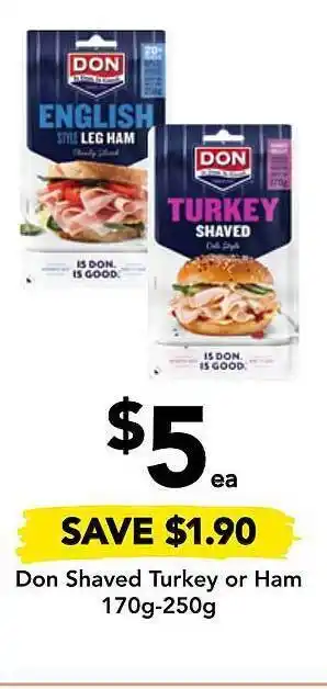 Drakes Don shaved turkey or ham offer