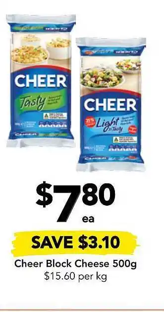 Drakes Cheer block cheese offer