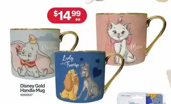 Australia Post Disney gold handle mug offer