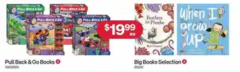 Australia Post Pull back & bookds or big books selection offer