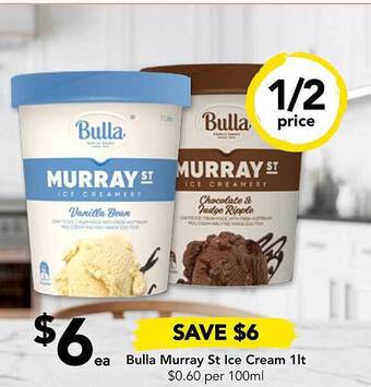 Drakes Bulla murray st ice cream offer