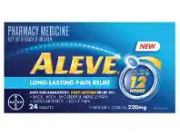 Aleve 12 Hour Long-Lasting Pain Relief 24 Tablets