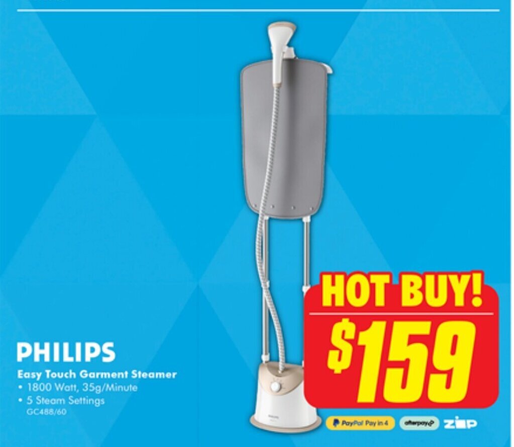 Easy Touch Garment Steamer offer at The Good Guys