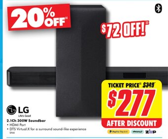 The Good Guys 2.1Ch 300W Soundbar offer