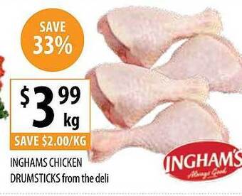 Supabarn Inghams chicken drumsticks offer
