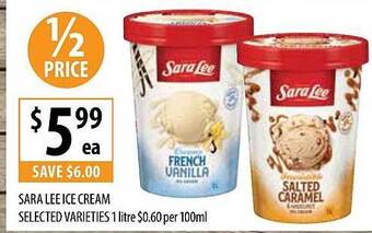 Supabarn Sara lee ice cream offer