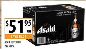Supabarn Asahi super dry offer