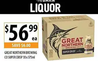Supabarn Great northern brewing co super crisp offer