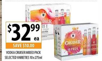 Supabarn Vodka cruiser mixed pack offer