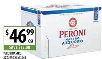 Supabarn Peroni nastro azzurro offer
