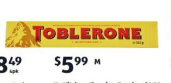 ALDI Toblerone 360g offer