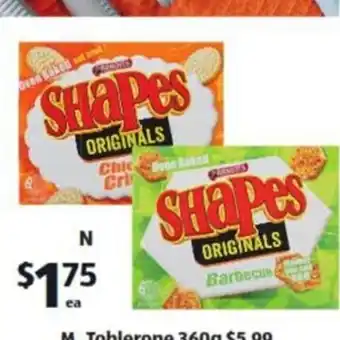 ALDI Arnott's Shapes 175g offer