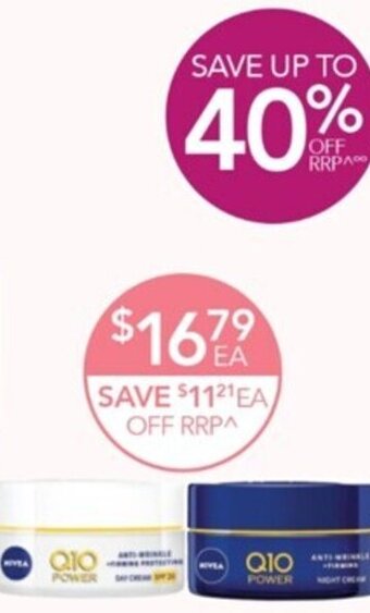 Terry White Nivea Selected Range offer