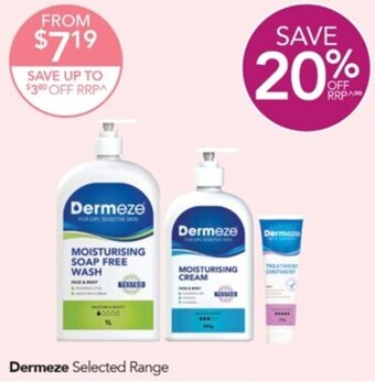 Terry White Dermeze Selected Range offer