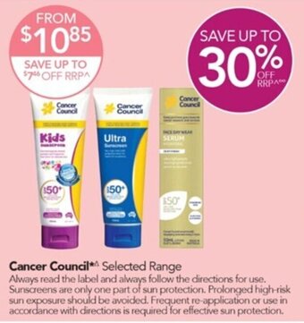 Terry White Cancer Council Selected Range offer
