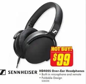 The Good Guys Sennheiser hd400s over-ear headphones offer