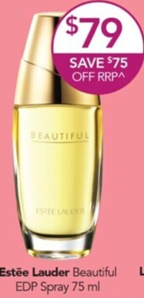 Terry White Estëe Lauder Beautiful EDP Spray 75ml offer