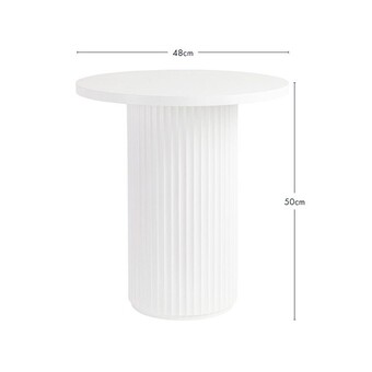Pillow Talk Tully fluted side table by habitat offer