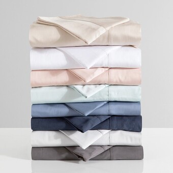 Pillow Talk 400 thread count bamboo cotton sheet set by habitat offer