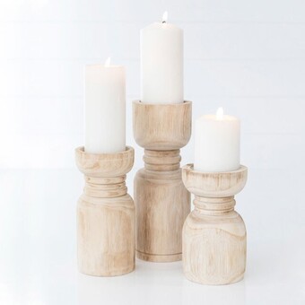 Pillow Talk Newport natural candle holders by habitat offer