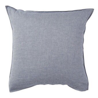 Pillow Talk Java light blue washed cotton european pillowcase by habitat offer