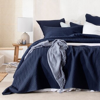Pillow Talk Camden ink coverlet set by essentials offer