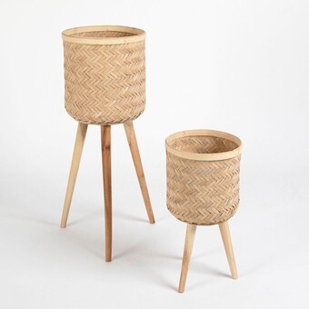 Pillow Talk Talas planter on stand by habitat offer