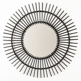 Pillow Talk Mayra rattan black mirror by m.u.s.e. offer