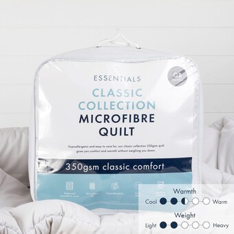 Pillow Talk Classic collection 350gsm microfibre quilt by essentials offer