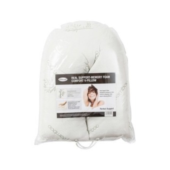 Pillow Talk Chipped memory foam comfort v pillow by sensational offer