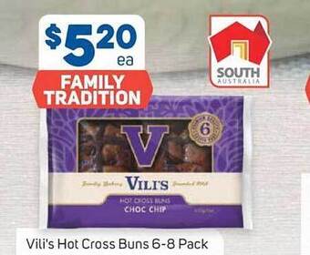 Foodland Vili's hot cross buns offer