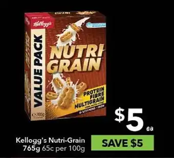 Ritchies Kellogg's nutri-grain offer