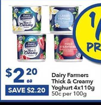 Dairy farmers thick & creamy yoghurt