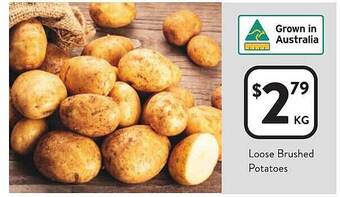 Foodworks Loose brushed potatoes offer