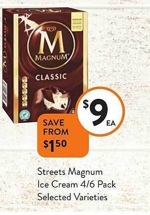 Foodworks Streets magnum ice cream offer