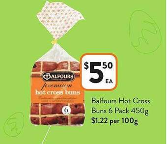 Balfours hot cross buns