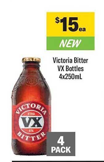 Liquorland Victoria bitter vx bottles offer