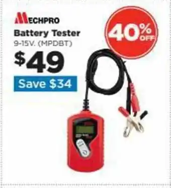Repco Mechpro battery tester offer