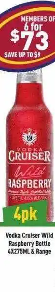 Liquor Legends Vodka cruiser wild raspberry bottle & range offer